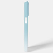 Aangepaste Elegant Licht Aqua Ocean Blauw Monogram Case-Mate iPhone Case (Achterkant / Rechts)