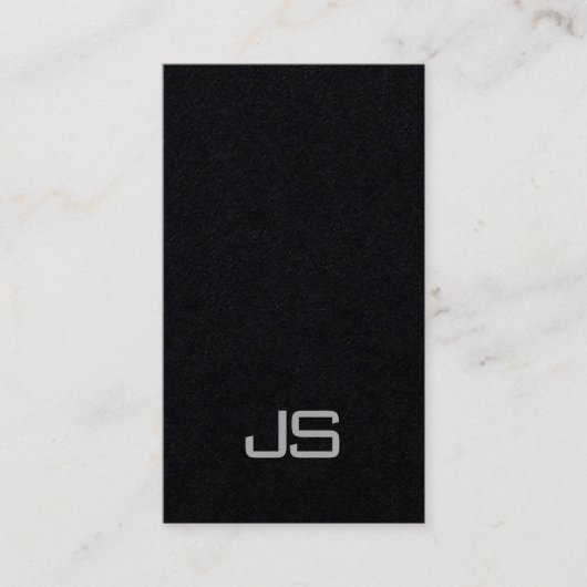 Aangepaste Elegant Moderne Monogram Sjabloon Visitekaartje (Voorkant)