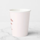 Aangepaste Elegant Mr & Mrs Paar Naam Monogram Papieren Bekers (Links)