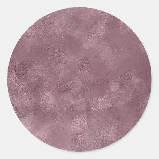 Aangepaste Elegant Roos Gouden Lege Sjabloon Tekst Ronde Sticker (Voorkant)