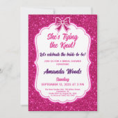 Aangepaste Elegant Roze Glitter Design Vrijgezelle Kaart (Voorkant)