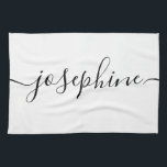Aangepaste elegant script Aangepaste naam Theedoek<br><div class="desc">Introductie van onze gepersonaliseerde Elegant Script Custom Name Kitchen Towel, een heerlijk en attent cadeau dat een vleugje verfijning en charme toevoegt aan elke keuken. Deze keukenhanddoek is ontworpen met eenvoud en elegantie in het achterhoofd, waardoor het een tijdloze en veelzijdige aanvulling is op haar culinaire ruimte. De handdoek heeft...</div>