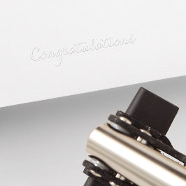 Aangepaste Elegant Script Gefeliciteerd Afstuderen