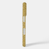 Aangepaste Elegant Script Gold Glitter Case-Mate iPhone Case (Achterkant / Rechts)