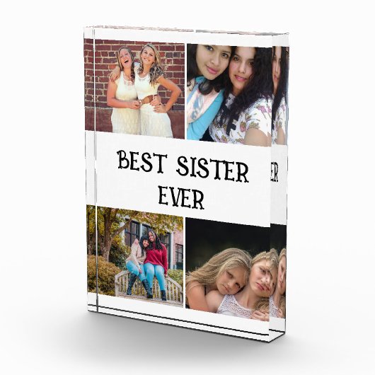 AANGEPASTE ELEGANT SISTER 4 FOTO COLLAGE (Rechts)