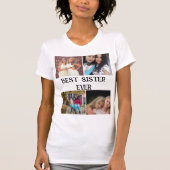 AANGEPASTE ELEGANT SISTER 4 FOTO COLLAGE T-SHIRT (Voorkant)