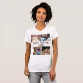 AANGEPASTE ELEGANT SISTER 4 FOTO COLLAGE T-SHIRT (Voorkant volledig)