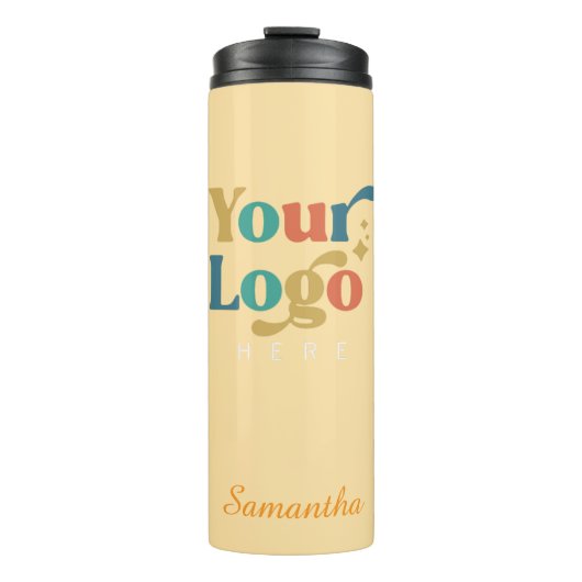 Aangepaste Elegant Steel Tumbler Business Logo Thermosbeker (Voorkant)