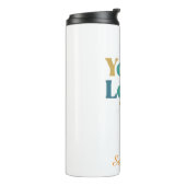 Aangepaste Elegant Steel Tumbler Business Logo Thermosbeker (Gedraaid links)