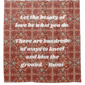 Aangepaste Elegant Tegel Patroon Iraanse Gifts voo Douchegordijn (Voorkant)