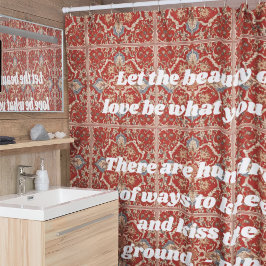 Aangepaste Elegant Tegel Patroon Iraanse Gifts voo Douchegordijn