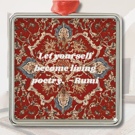 Aangepaste Elegant Tegel Patroon Iraanse Gifts voo Metalen Ornament