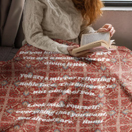 Aangepaste Elegant Tegel Patroon Iraanse Gifts voo Sherpa Deken