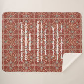 Aangepaste Elegant Tegel Patroon Iraanse Gifts voo Sherpa Deken (Voorkant (horizontaal))