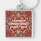 Aangepaste Elegant Tegel Patroon Iraanse Gifts voo Sleutelhanger (Voorkant)