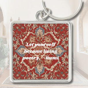 Aangepaste Elegant Tegel Patroon Iraanse Gifts voo Sleutelhanger
