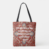 Aangepaste Elegant Tegel Patroon Iraanse Gifts voo Tote Bag (Achterkant)