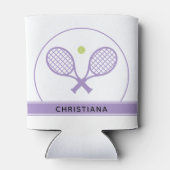 Aangepaste Elegant Tennis Racket en Ball Cute Blikjeskoeler (Achterkant)