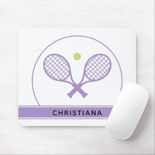 Aangepaste Elegant Tennis Racket en Ball Cute Muismat