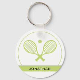 Aangepaste Elegant Tennis Racket en Ball Cute Sleutelhanger