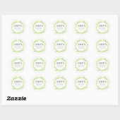 Aangepaste Elegant Vrijgezellenfeest Floral Bohemi Ronde Sticker (Vel)