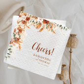 Aangepaste Elegant Waterverf Floral Wedding Servet