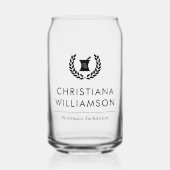 Aangepaste Elegante Apotheker Apotheek Tech Person Blikvorm Glas (Voorkant)