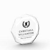 Aangepaste Elegante Apotheker Apotheek Tech Person Fotoblokken (Links)