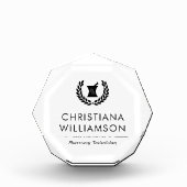 Aangepaste Elegante Apotheker Apotheek Tech Person Fotoblokken (Voorkant)