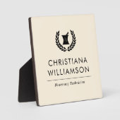 Aangepaste Elegante Apotheker Apotheek Tech Person Fotoplaat (Voorkant)