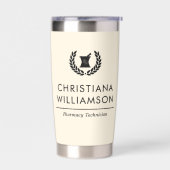 Aangepaste Elegante Apotheker Apotheek Tech Person Geïsoleerde Drinkbeker (Links)