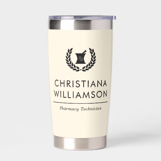 Aangepaste Elegante Apotheker Apotheek Tech Person Geïsoleerde Drinkbeker (Links)