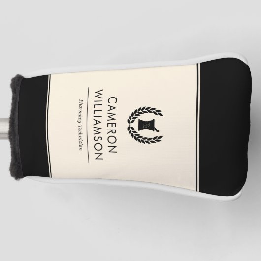 Aangepaste Elegante Apotheker Apotheek Tech Person Golfheadcover (Voorkant)