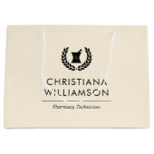 Aangepaste Elegante Apotheker Apotheek Tech Person Groot Cadeauzakje (Voorkant)