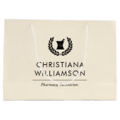 Aangepaste Elegante Apotheker Apotheek Tech Person Groot Cadeauzakje (Achterkant)