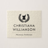 Aangepaste Elegante Apotheker Apotheek Tech Person Legpuzzel (Horizontaal)