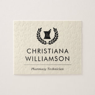 Aangepaste Elegante Apotheker Apotheek Tech Person Legpuzzel