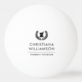 Aangepaste Elegante Apotheker Apotheek Tech Person Pingpongbal (Voorkant)