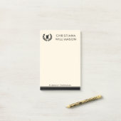 Aangepaste Elegante Apotheker Apotheek Tech Person Post-it® Notes (Op bureau)