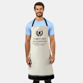 Aangepaste Elegante Apotheker Apotheek Tech Person Schort (Gedragen)