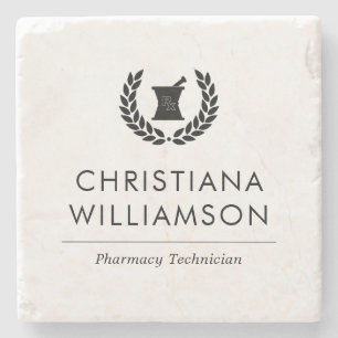 Aangepaste Elegante Apotheker Apotheek Tech Person Stenen Onderzetter