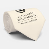 Aangepaste Elegante Apotheker Apotheek Tech Person Stropdas (Opgerold)