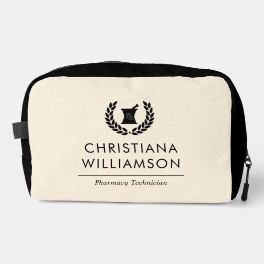 Aangepaste Elegante Apotheker Apotheek Tech Person Toilettasje (Voorkant)