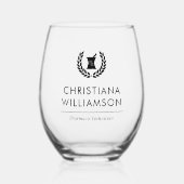 Aangepaste Elegante Apotheker Apotheek Tech Person Wijnglas Zonder Voet (Voorkant)