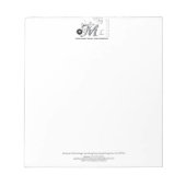 Aangepaste elegante belettering Bedrijfsnaam & Inf Notitieblok (Voorkant)