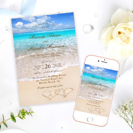 Aangepaste Elegante Blauwe Oceaan Tropische Strand Kaart