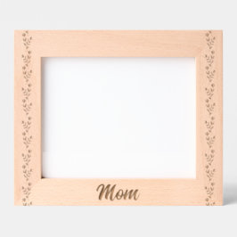 Aangepaste Elegante Bloemen Mam Gegraveerde Lijstjes