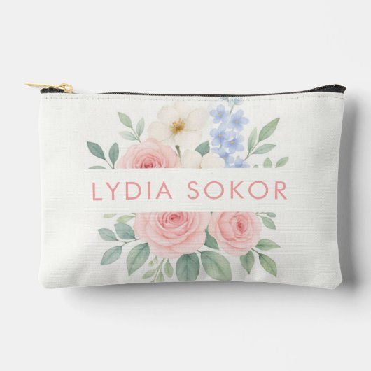 Aangepaste Elegante Bloemen Waterverf Etui (Voorkant)