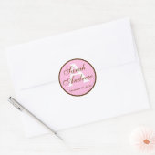 Aangepaste Elegante Bruiloft Stickers (Envelop)