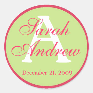 Aangepaste Elegante Bruiloft Stickers